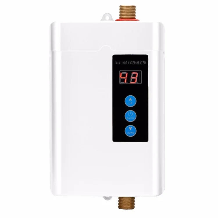 Aquecedor de Água Elétrico com Controlo Remoto e Temperatura Ajustável, Ficha US 3000W, Ficha UK 3000W, Ficha EU 4000W, Ficha AU 4000W