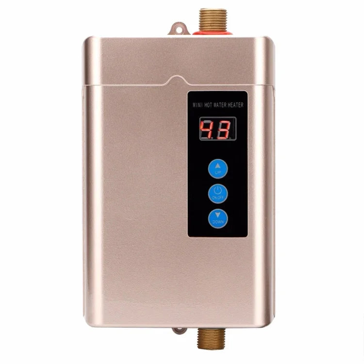 Aquecedor de Água Elétrico com Controlo Remoto e Temperatura Ajustável, Ficha US 3000W, Ficha UK 3000W, Ficha EU 4000W, Ficha AU 4000W