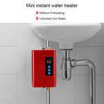 Aquecedor de Água Elétrico com Controlo Remoto e Temperatura Ajustável, Ficha US 3000W, Ficha UK 3000W, Ficha EU 4000W, Ficha AU 4000W