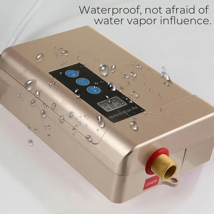 Aquecedor de Água Elétrico com Controlo Remoto e Temperatura Ajustável, Ficha US 3000W, Ficha UK 3000W, Ficha EU 4000W, Ficha AU 4000W