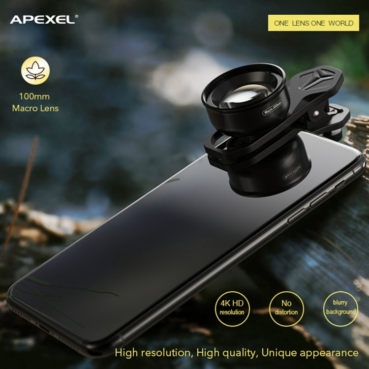 APEXEL APL-HB100MM Lente Externa HD para Insetos e Joias 100 Micro, APL-HB100MM