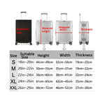 Luggage Protective Cover Travel Trolley Case Dustproof Sleeve, For 18-20 Inch S, For 20-22 Inch M, For 22-24 Inch L, For 24-26 Inch XL, For 26-29 Inch XXL