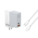 LDNIO A2620C Carregador Universal para Telemóvel e Tablet 65W Porta Type-C/USB-C Carregador Rápido, Ficha EU 65W, Ficha UK 65W, Ficha US 65W
