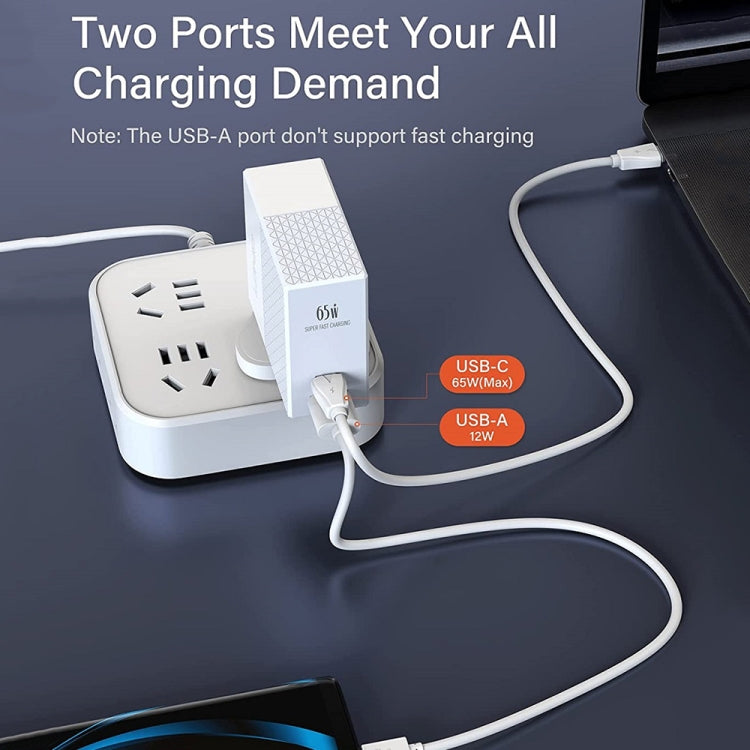 LDNIO A2620C Carregador Universal para Telemóvel e Tablet 65W Porta Type-C/USB-C Carregador Rápido, Ficha EU 65W, Ficha UK 65W, Ficha US 65W