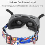 Sunnylife TD487 Para DJI Avata / FPV Goggles V2 Banda de Cabeça Colorida com Correia Elástica Fixa, Correia (Vermelho)