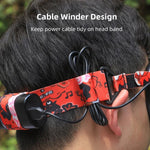 Sunnylife TD487 Para DJI Avata / FPV Goggles V2 Banda de Cabeça Colorida com Correia Elástica Fixa, Correia (Vermelho)