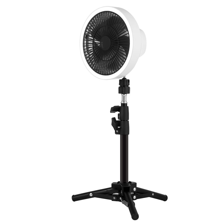 Ventoinha de tripé LED portátil ZK-01 de 7 polegadas para campismo ao ar livre, multifuncional, power bank, ventoinha pendente