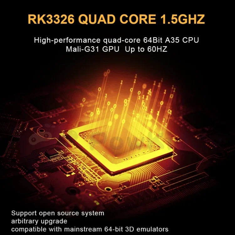 Consola de Jogos Portátil Retro POWKIDDY RGB20S Ecrã IPS de 3,5 Polegadas Open Source, 16GB+64GB, 16GB+256GB