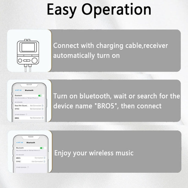 Adaptador Bluetooth AUX 2RCA TF Receptor e Transmissor Sem Fios, BR05
