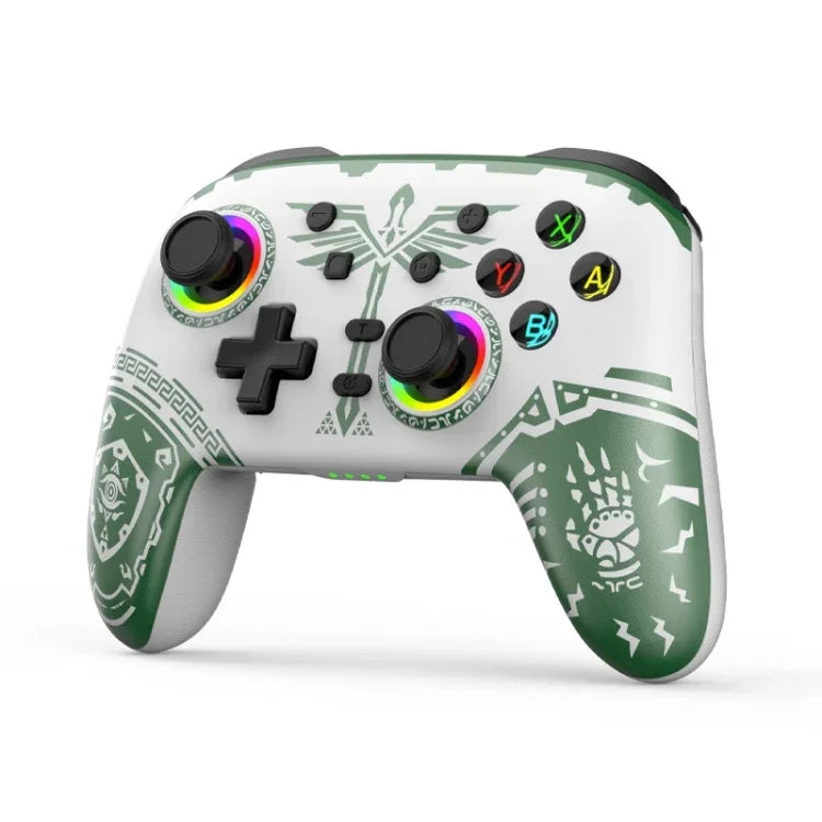 Comando de Jogo Sem Fios Bluetooth com Sensores de Movimento para Nintendo Switch/Switch PRO, Preto Dourado, Branco Verde, Preto, Branco