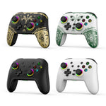 Comando de Jogo Sem Fios Bluetooth com Sensores de Movimento para Nintendo Switch/Switch PRO, Preto Dourado, Branco Verde, Preto, Branco
