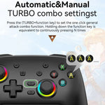 Comando de Jogo Sem Fios Bluetooth com Sensores de Movimento para Nintendo Switch/Switch PRO, Preto Dourado, Branco Verde, Preto, Branco