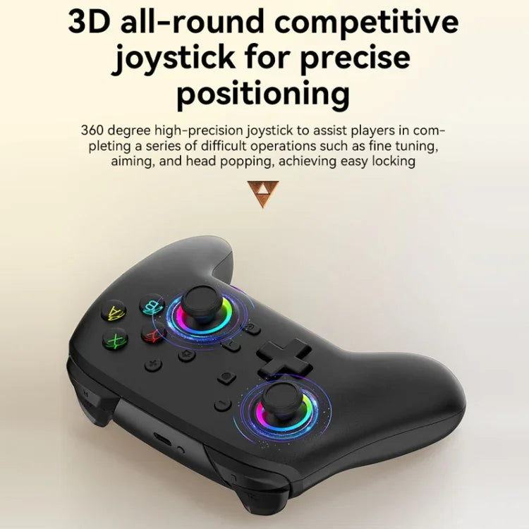 Comando de Jogo Sem Fios Bluetooth com Sensores de Movimento para Nintendo Switch/Switch PRO, Preto Dourado, Branco Verde, Preto, Branco