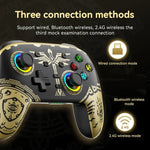 Comando de Jogo Sem Fios Bluetooth com Sensores de Movimento para Nintendo Switch/Switch PRO, Preto Dourado, Branco Verde, Preto, Branco