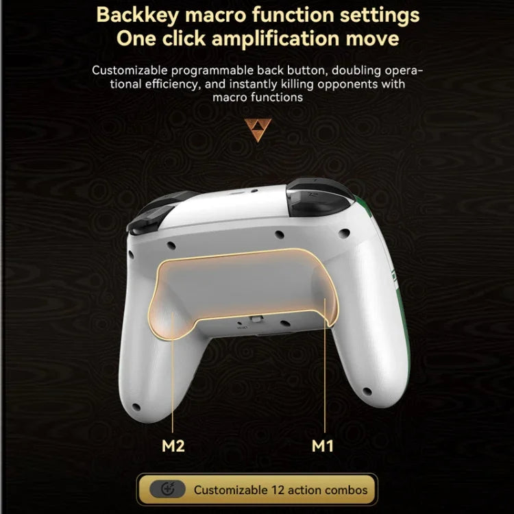 Comando de Jogo Sem Fios Bluetooth com Sensores de Movimento para Nintendo Switch/Switch PRO, Preto Dourado, Branco Verde, Preto, Branco