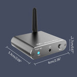 Receptor de Áudio Bluetooth 5.2 Adaptador Bluetooth 3.5MM AUX Coaxial Fibra APTX HD, D300