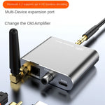 Receptor de Áudio Bluetooth 5.2 Adaptador Bluetooth 3.5MM AUX Coaxial Fibra APTX HD, D300