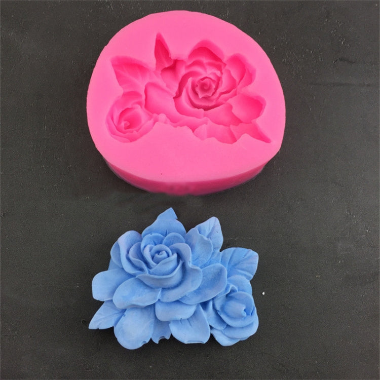 Molde Artesanal de Silicone para Chocolate Epóxi Gesso Fondant, Gardênia, 3 Pétalas Frangipani