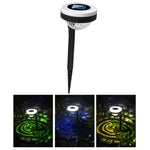 Luz de Chão Exterior Solar LED com Dupla Fonte de Luz, JG04801 Luz Colorida, JG04802 Luz Colorida, JG04803 Chama, JG04804 Chama