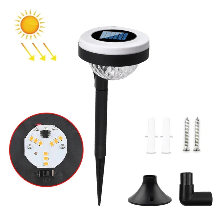 Luz de Chão Exterior Solar LED com Dupla Fonte de Luz, JG04801 Luz Colorida, JG04802 Luz Colorida, JG04803 Chama, JG04804 Chama