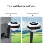 Luz de Chão Exterior Solar LED com Dupla Fonte de Luz, JG04801 Luz Colorida, JG04802 Luz Colorida, JG04803 Chama, JG04804 Chama