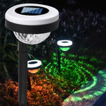 Luz de Chão Exterior Solar LED com Dupla Fonte de Luz, JG04801 Luz Colorida, JG04802 Luz Colorida, JG04803 Chama, JG04804 Chama