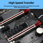Placa de Expansão M2 M-EKY PCIE3.0 para SATA6G com 6 Portas Adaptador para Expansão de Disco Rígido, 6 Portas