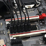 Placa de Expansão M2 M-EKY PCIE3.0 para SATA6G com 6 Portas Adaptador para Expansão de Disco Rígido, 6 Portas