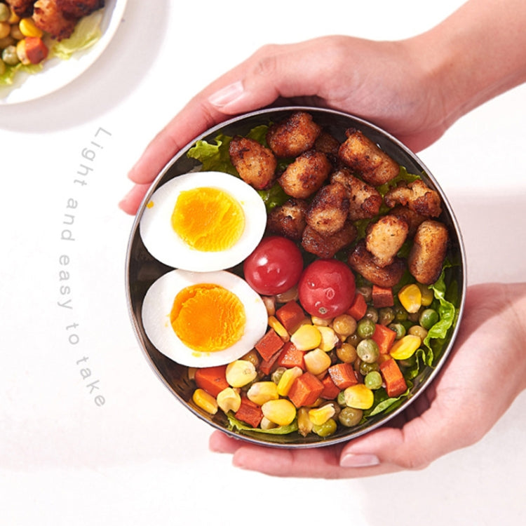 Tigela Dupla em Aço Inoxidável com Tampa para Crianças, Tigela Isolada para Arroz, 6 peças / Conjunto 13cm, 6 peças / Conjunto 15cm, 6 peças / Conjunto 17cm