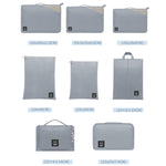 BUBM Conjunto de 8 Bolsas Multifuncionais para Organização de Roupa em Mala de Viagem