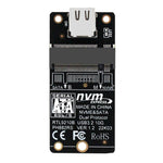 Caixa para Disco Rígido M.2 NVME Cartão de Transferência com Chip RTL9210B Tipo-C / USB-C USB3.1 Gen2 10Gbps