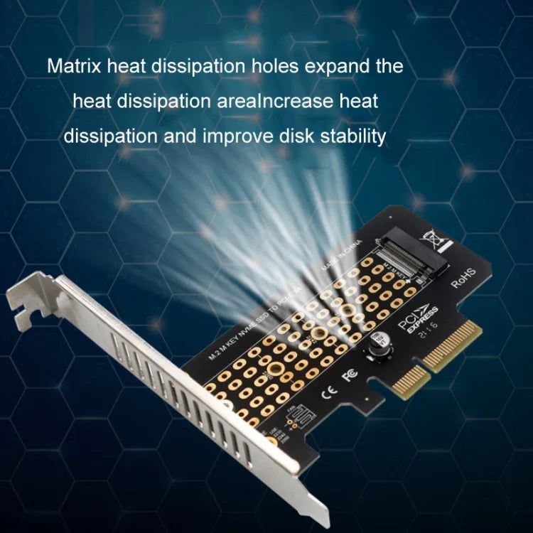5 unidades de Placa de Transferência NVME M.2 para PCIE3.0/4.0 Placa de Expansão de Velocidade Total X4, Altura Completa, Meia Altura
