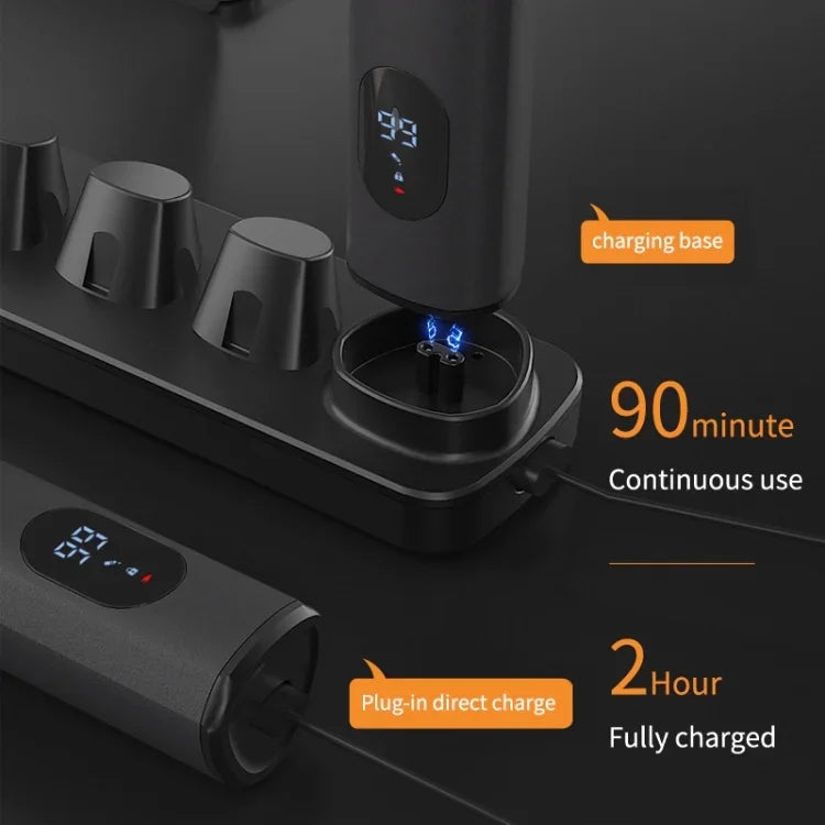 Conjunto de Aparador Digital 5 em 1 com Lavagem a Água para Cabelo, Nariz e Barbeador Elétrico, LK-881 5 em 1 (Prateado)