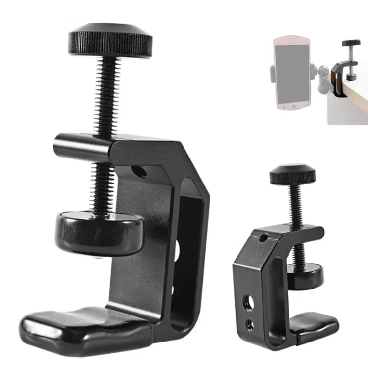 Grampo Universal BEXIN WN-38 com Orifícios de 1/4 polegada e 3/8 polegadas para Montagem em Mesa ou Secretária