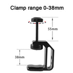 Grampo Universal BEXIN WN-38 com Orifícios de 1/4 polegada e 3/8 polegadas para Montagem em Mesa ou Secretária