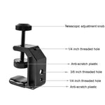 Grampo Universal BEXIN WN-38 com Orifícios de 1/4 polegada e 3/8 polegadas para Montagem em Mesa ou Secretária