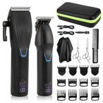 Conjunto de Ferramentas Elétricas para Corte de Cabelo Masculino, Aparador Elétrico Escultor, LM-2027 2 em 1 (Preto), LM-2027 2 em 1 (Dourado)
