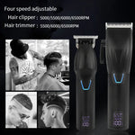 Conjunto de Ferramentas Elétricas para Corte de Cabelo Masculino, Aparador Elétrico Escultor, LM-2027 2 em 1 (Preto), LM-2027 2 em 1 (Dourado)