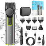 Barbeador Masculino Multifuncional IPX5 à Prova de Água 4 em 1 para Nariz, Recarregável por USB, 677 4 em 1
