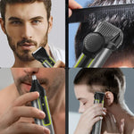 Barbeador Masculino Multifuncional IPX5 à Prova de Água 4 em 1 para Nariz, Recarregável por USB, 677 4 em 1