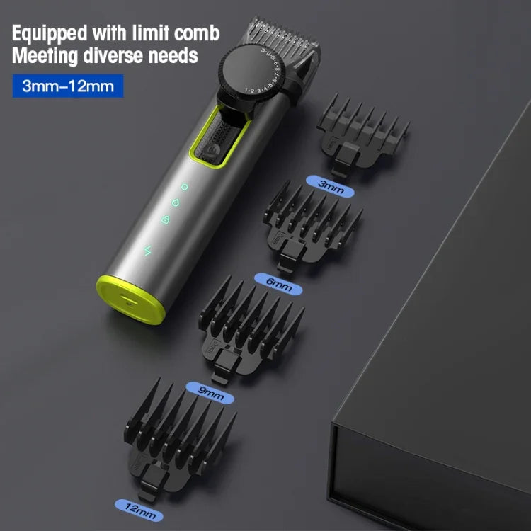 Barbeador Masculino Multifuncional IPX5 à Prova de Água 4 em 1 para Nariz, Recarregável por USB, 677 4 em 1