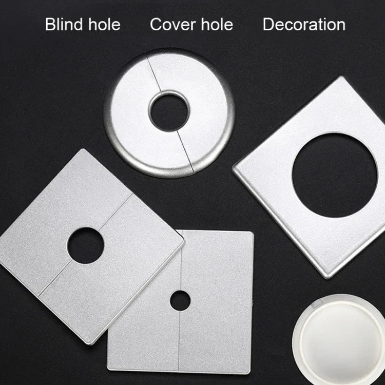 Tampa Decorativa Quadrada para Orifício de Ar Condicionado, Tampa para Orifício de Parede, Dividido 5cm Branco, Dividido 5cm Dourado, Dividido 5cm Prateado, 9cm Branco, 9cm Dourado, 9cm Prateado