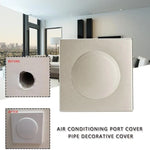 Tampa Decorativa Quadrada para Orifício de Ar Condicionado, Tampa para Orifício de Parede, Dividido 5cm Branco, Dividido 5cm Dourado, Dividido 5cm Prateado, 9cm Branco, 9cm Dourado, 9cm Prateado