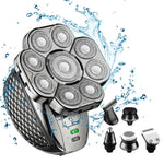 Aparador Multifuncional USB com 9 Lâminas, Lavagem Completa a Água, Aparador para Homem, 6 em 1