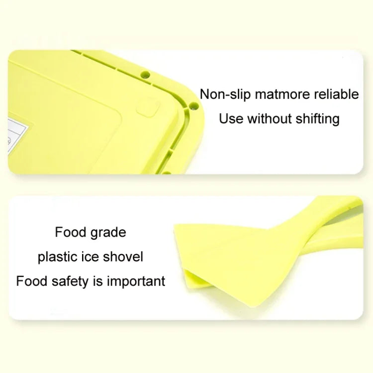 Máquina Mini de Iogurte Frito Doméstica para Crianças, Bandeja de Gelo Frito DIY, Aço Inoxidável Verde 26x21cm, Aço Inoxidável Branco 26x21cm, Aço Inoxidável Rosa 22.5x17.5cm, Aço Inoxidável Branco 22.5x17.5cm, Liga de Alumínio Branca 22.5x17.5cm
