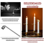 Extintor Automático de Velas em Metal, Pinça para Apagar Velas, Tampa Extintora, Extintor Automático Dourado, Extintor Automático Prateado