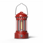 Battery Model COB Portable Outdoor Camping Lamp Atmosphere Tent Lamp Retro Lamp, Battery Small Green, Battery Small Black, Battery Small Beige, Battery Small Red, Battery Large Beige, Battery Large Black, Battery Large Green, Battery Large Red