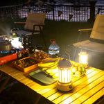 Battery Model COB Portable Outdoor Camping Lamp Atmosphere Tent Lamp Retro Lamp, Battery Small Green, Battery Small Black, Battery Small Beige, Battery Small Red, Battery Large Beige, Battery Large Black, Battery Large Green, Battery Large Red
