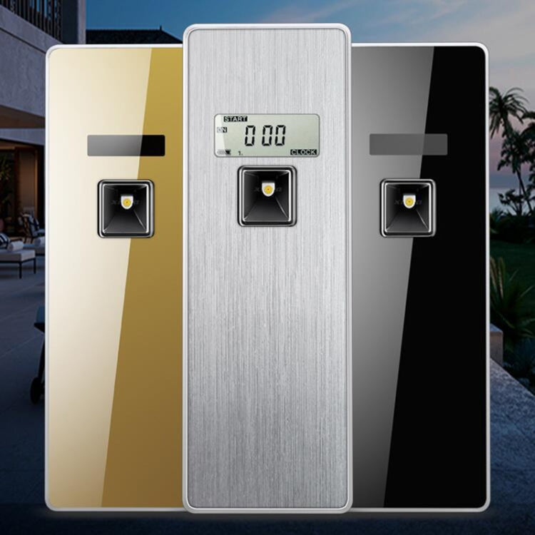 Pulverizador Inteligente Automático de Fragrância com Painel de Aço Inoxidável Anticorrosão e Ecrã Digital LCD, LCD (Escovado), LCD (Titânio Preto), LCD (Titânio Dourado)