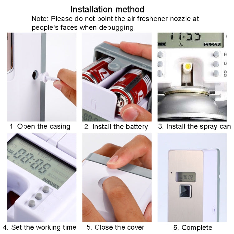 Pulverizador Inteligente Automático de Fragrância com Painel de Aço Inoxidável Anticorrosão e Ecrã Digital LCD, LCD (Escovado), LCD (Titânio Preto), LCD (Titânio Dourado)